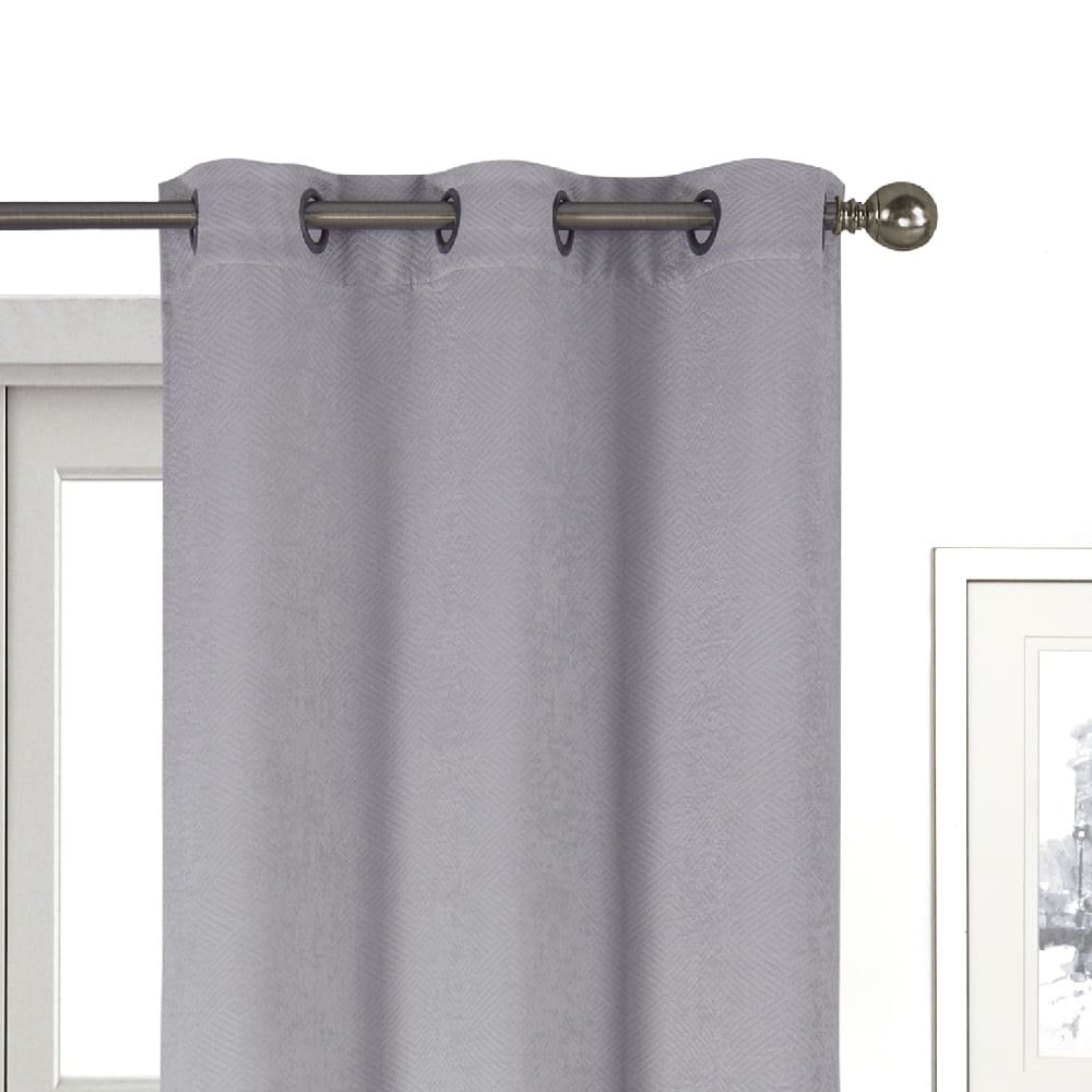Cortinas blackout de poliéster Regal Home Collections® Delaney de 1.93 x 2.13 m color gris, 2 piezas - Image 2