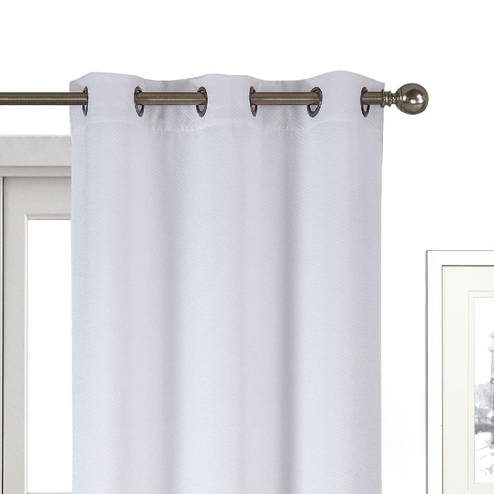 Cortinas blackout de poliéster Regal Home Collections® Delaney de 97 x 213 cm color blanco, 2 piezas - Image 2