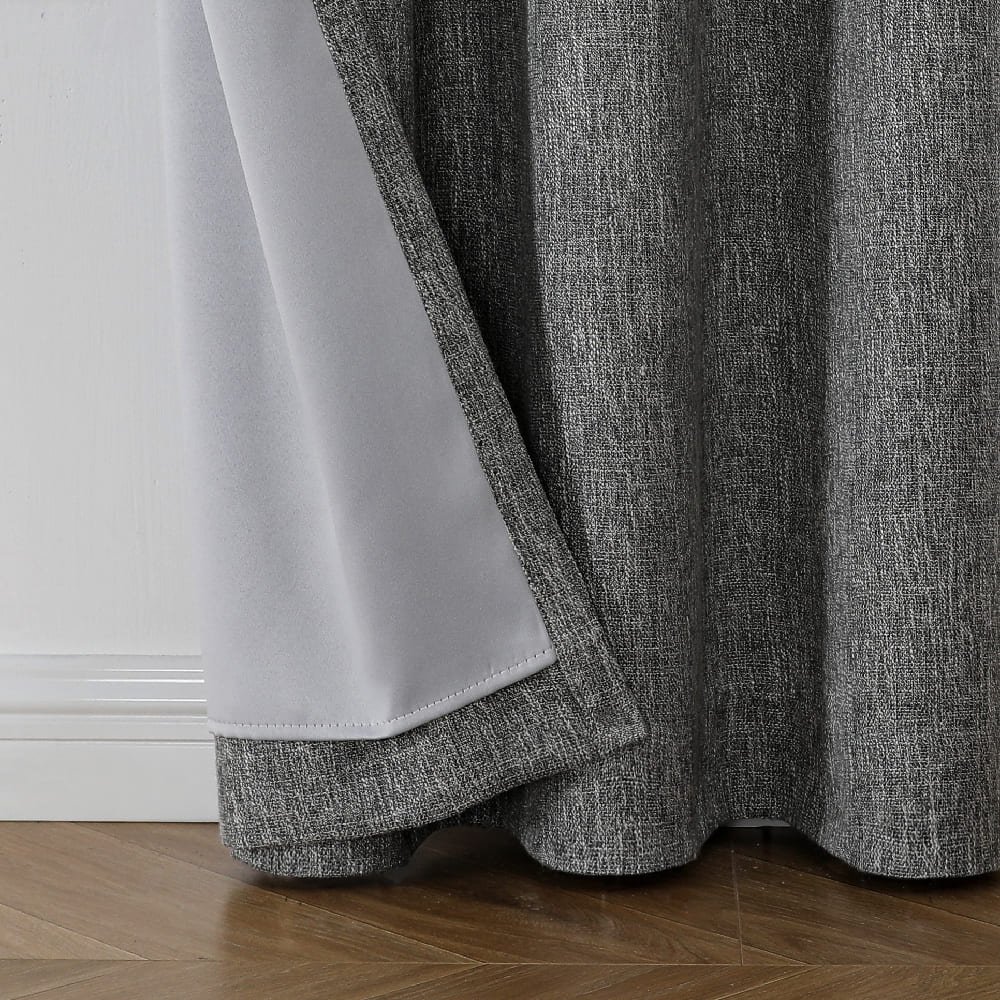 Cortina blackout de poliéster Regal Home Collections® Campbell de 2.13 m color grafito - Image 2
