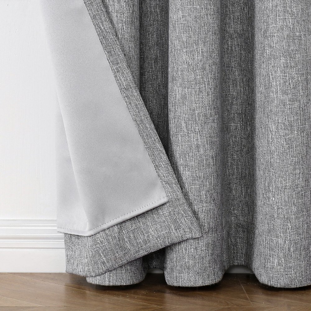 Cortina blackout de poliéster Regal Home Collections® Campbell de 2.41 m color gris - Image 3
