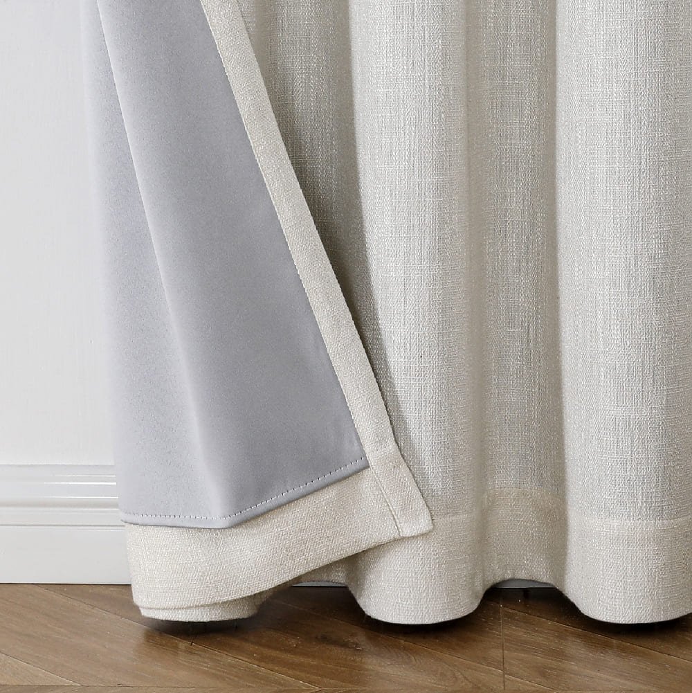 Cortina blackout de poliéster Regal Home Collections® Campbell de 2.13 m color marfil - Image 2