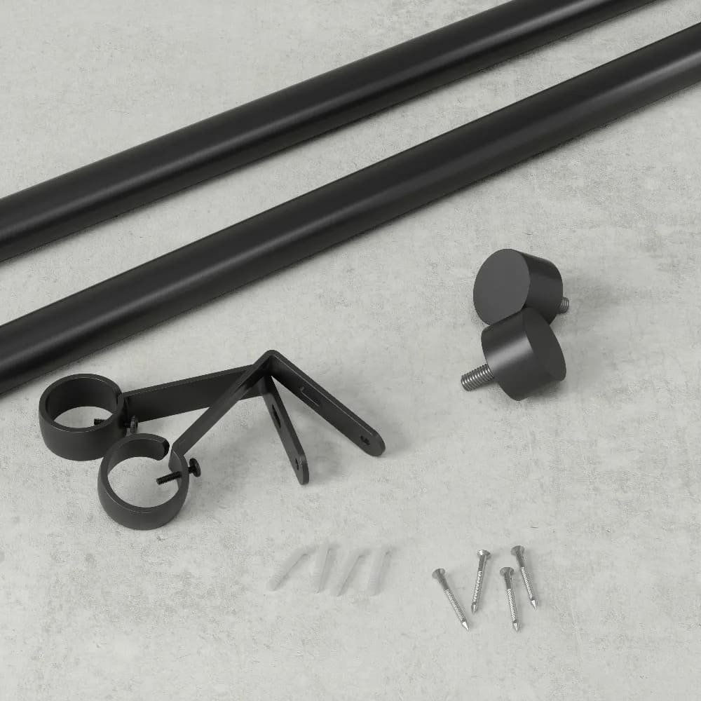 Cortinero extensible Umbra™ Cappa de 1.68 m a 3.05 m color negro - Image 5