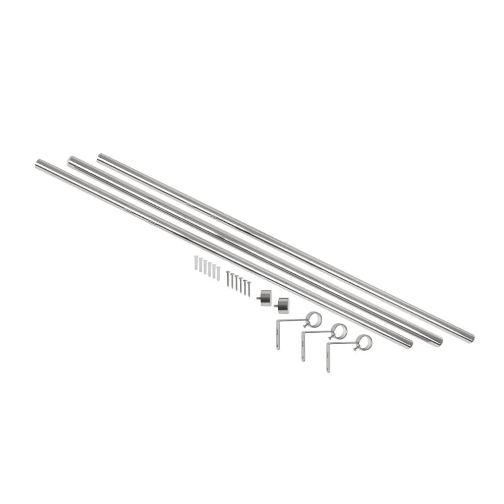 Cortinero extensible Umbra™ Cappa de 1.68 m a 3.05 m color plateado - Image 5